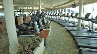 Фитнес-центр Adventure of the Seas Vitality &mdash; экскурсия по тренажёрному залу круизного лайнера Royal Caribbean