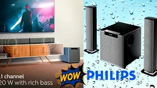 Philips Audio MMS2220B 2.1 Speaker 5.1 Channel 120W Bluetooth Soundbar Speaker