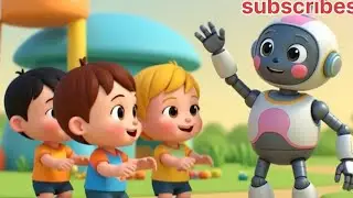 Row Row Row Your Robot 🤖 | Israel Inspired Kids Song | Fun Robot Rhyme | Animalsstory786 