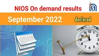 NIOS On demand results || September 2022 || declared कब होगा || #niosondemandexam