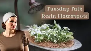 Tuesday Talk LIVE Flower Pot with Resin