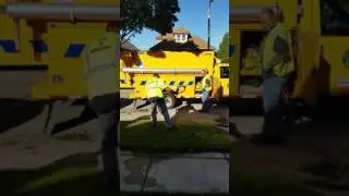 Curb stop cleaning.