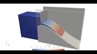 Weir with moving gate -  Fluid Mechanics - Moving mesh and Cyclic AMI - OpenFOAM 2112