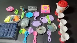 4 minutes satisfying with unboxing cute mini kitchen playsets | Asmr toys