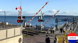 Railroad Crossing | White Rock Pier, White Rock, BC (Video 2)