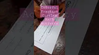 COLORFUL FRACTION CIRCLES I MATH ACTIVITY