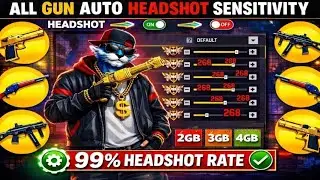 Free Fire Headshot Setting After Ob52 Update 2026⚡ All Gun Auto Headshot sensitivity 🔥