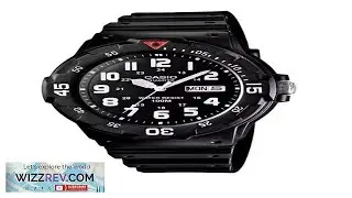 Casio Mens 100m Day & Date Resin Quartz Dive Watch MRW 200H 1BVES