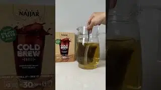ASMR Najjar Cold Brew Coffee - 2 ways 😋 #shorts #coffee #coldbrew #asmr