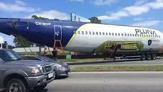 PLUNA , recorrido del ultimo avion desde Montevideo hasta Punta del Este