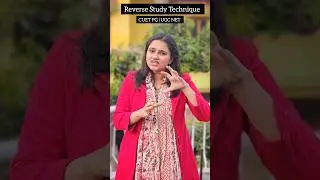 Reverse Study Technique | CUET PG |UGC NET Political Science