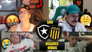 REAÇÕES dos RIVAIS IMPRESSIONADOS com o FOGÃO - BOTAFOGO 5X0 PEÑAROL [REACT LIBERTADORES 2024]