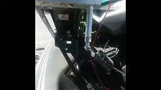 TH Marine motor lock and pull handle installed.
