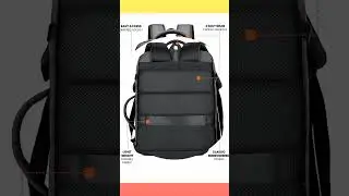 FUR JADEN 35L Weekender Travel Laptop Backpack Bag with USB Charging Port, Dual Handles #shorts
