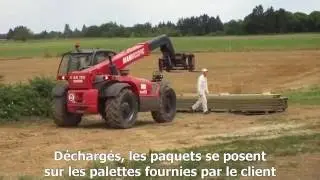 Maison ossature bois Déchargement classique