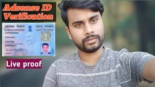 Google AdSense ID address verification live proof || pan card verification