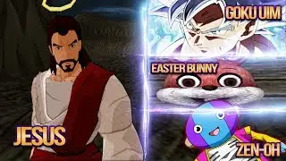 Jesus vs Goku Ultra Instinct vs Easter Bunny vs Zen-Oh | Easter Special | DBZ Tenkaichi 3 (MOD)