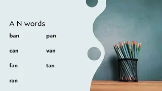 CVC Words Ending With AN | Easy Phonics Reading Practice for Kids