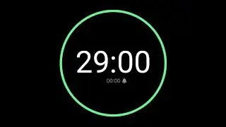 29 Minute Countdown Timer with Alarm / iPhone Timer Style
