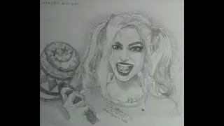 Harley Quinn Drawing Time-lapse
