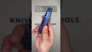 Rike Knife Thor 5 Bead Blasted M390, Blue Titanium, integral pocket knife