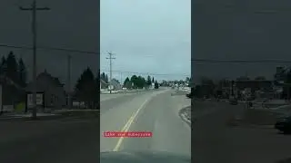 Driving Through Iron River,Wisconsin