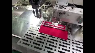 Welt a long size pocket with automatic machine | automatic laser pocket welting machine