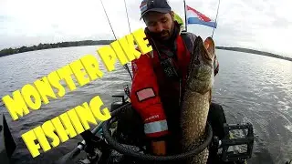 Monster Pike from Kayak - Irish Kayak Angling Club - Lough Derg Portumna Pike