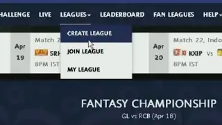 How To Create And Join Leagues In IPL Fantasy League!