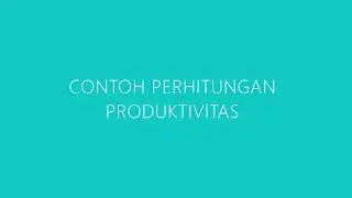 PRODUKTIVITAS