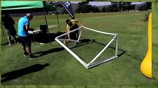Packagoal Challenge - how fast can you inflate our portable goals?