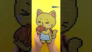 Cute Cat Enjoying Hot Bungeoppang Pixel Art 🐱  #PixelArt #Bungeoppang #WinterSnack #CuteCat #OC