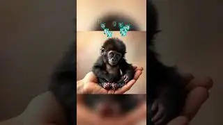 baby gorilla dancing#shorts #trending #animals #gorilla #cute #music