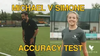 Michael Vittoroulis V Simone Magill in Football Shoot Accuracy Test| Forever Living Products