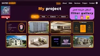 responsive filter gallery  using HTML CSS JS