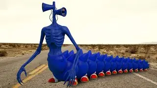 HUNGRY WORM SONIC vs SIREN HEAD In Real Life