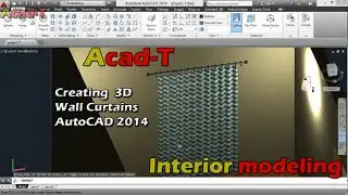AutoCAD Tutorials for Beginners - Creating 3D Curtains - AutoCAD Tutorials