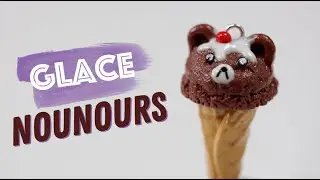 Polymer Clay Tutorial - Teddy Bear Ice Cream/Glace nounours