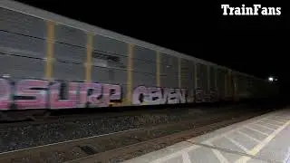 Manifest Train CN 5741 & CN 2691 Locomotives Sarnia Ontario 4K