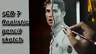 Cristiano Ronaldo Realistic Pencil Drawing | CR7 Sketch.