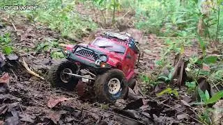Mud, Power, and Grit: Red RC Car Takes Off-Road to the Extreme 1