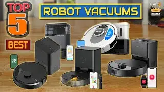 ТОП-5 лучших роботов-пылесосов 2025 года 🔥 | Умные роботы-уборщики для шерсти домашних животных, ...