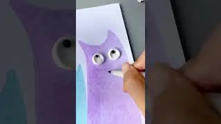 Ruler drawing of kittens suitable for kindergarten children's creative painting simple and fun c