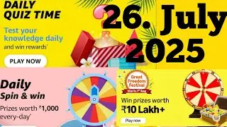 Amazon Daily Quiz Answer Today Amazon Great Freedom Festival win prizes Quiz Answer  Amazon 26 July