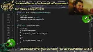 Indie Unity Dev Time! Legitimate Space Corp Simulator LLC - Wishlist it! Free Playtest now on Steam!