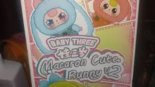 Getting the secret baby three(baby three V2 macaron cute bunny unboxing)