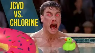 Van Damme Goes Full Rage Mode In Swimming Pool | Funny Bloodsport Meme
