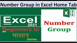 Number Group in Home Tab in Excel I Full Explain Number Formatting I Technospark withManish