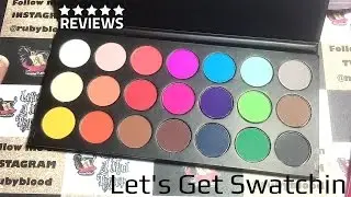 Karity Cosmetics Matte Eyeshadow pallet swatch and review