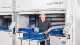 H&auml;nel Lean-Lifts&reg; efficiently save space in the distribution warehouse